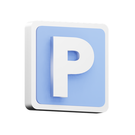 Sinal de estacionamento  3D Icon
