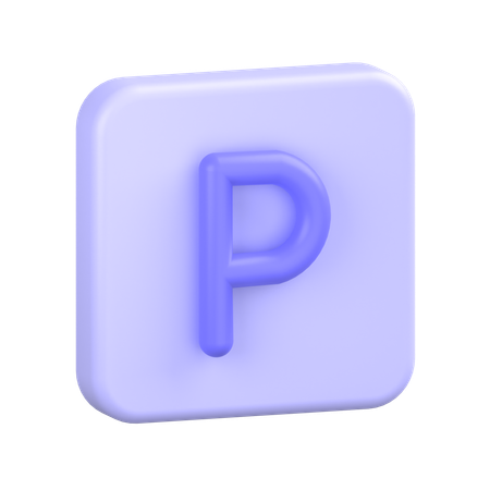 Sinal de estacionamento  3D Icon