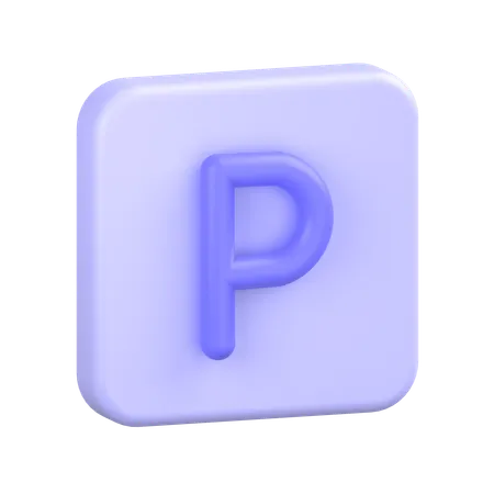 Sinal de estacionamento  3D Icon