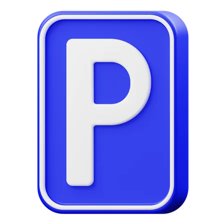 Sinal de estacionamento  3D Icon