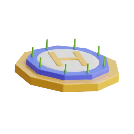 Sinal de heliporto  3D Icon