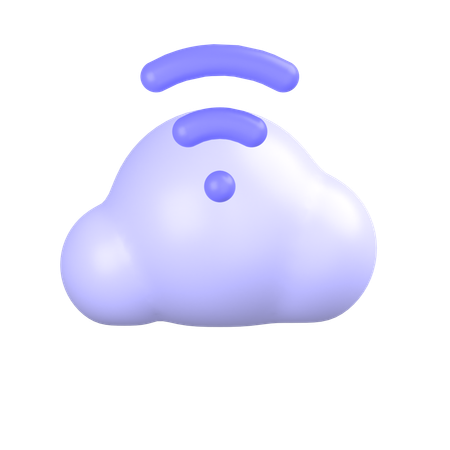 Sinal de nuvem  3D Icon