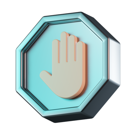 Sinal de parada  3D Icon