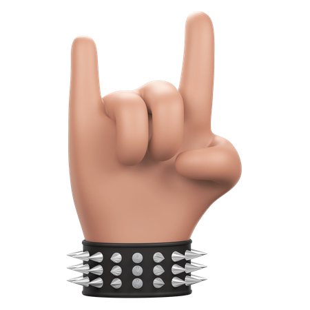 Sinal de pedra de mão  3D Icon