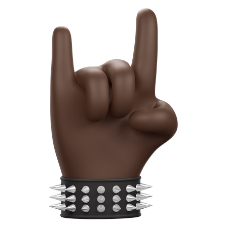 Sinal de pedra de mão  3D Icon