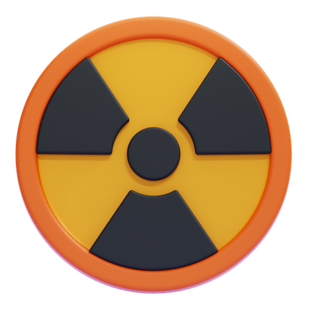 Sinal de radiação  3D Icon