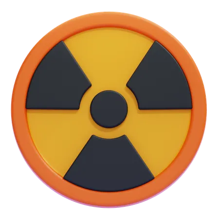 Sinal de radiação  3D Icon