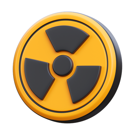 Sinal de radiação  3D Icon