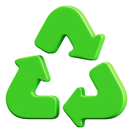 Sinal de reciclagem  3D Icon