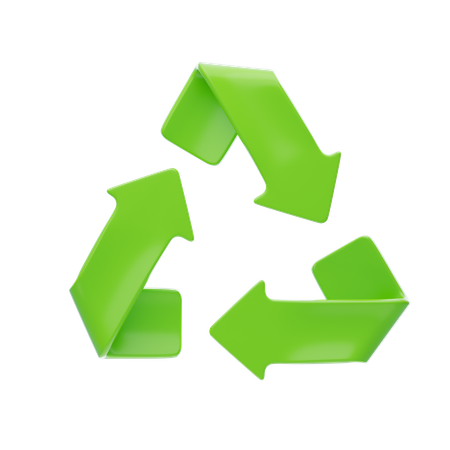 Sinal de reciclagem  3D Icon