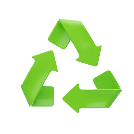 Sinal de reciclagem  3D Icon