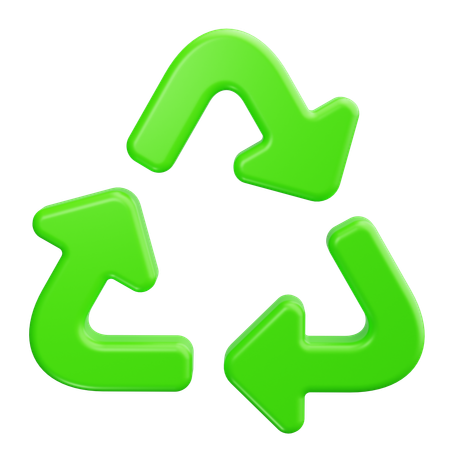 Sinal de reciclagem  3D Icon