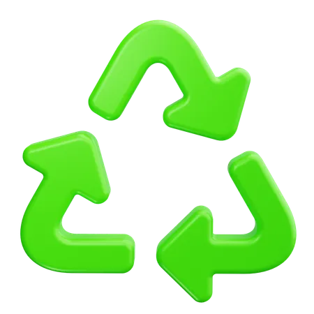 Sinal de reciclagem  3D Icon