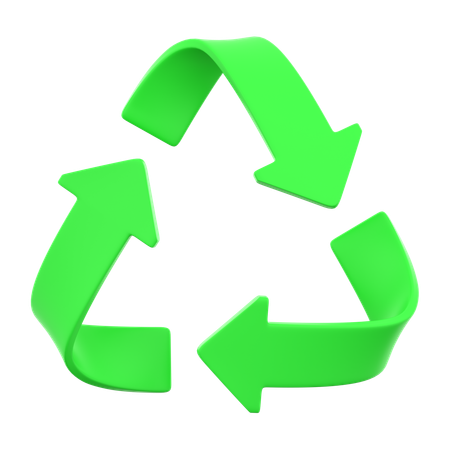 Sinal de reciclagem  3D Icon