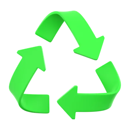 Sinal de reciclagem  3D Icon