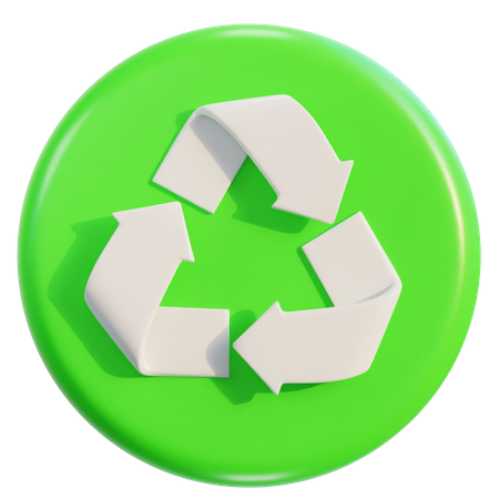 Sinal de reciclagem  3D Icon