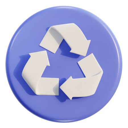 Sinal de reciclagem  3D Icon