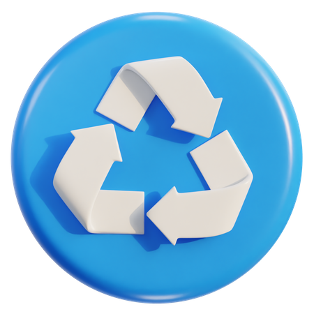 Sinal de reciclagem  3D Icon