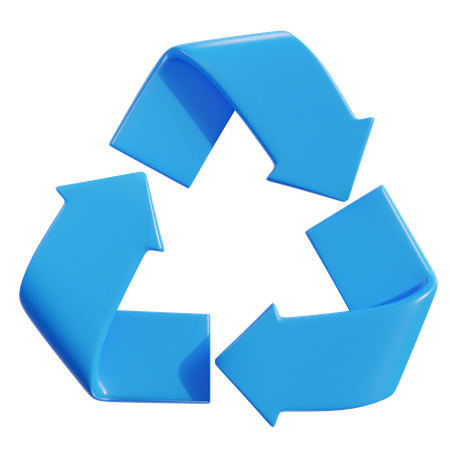 Sinal de reciclagem  3D Icon