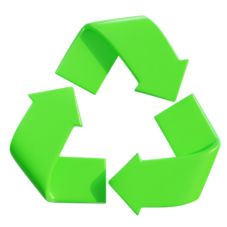 Sinal de reciclagem  3D Icon
