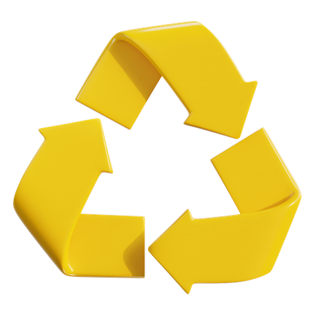Sinal de reciclagem  3D Icon