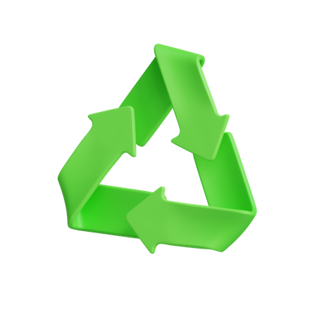 Sinal de reciclagem  3D Icon