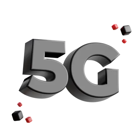 Sinal de rede 5g  3D Icon