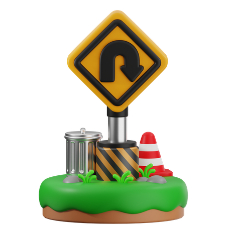 Certo, você vira o sinal  3D Icon