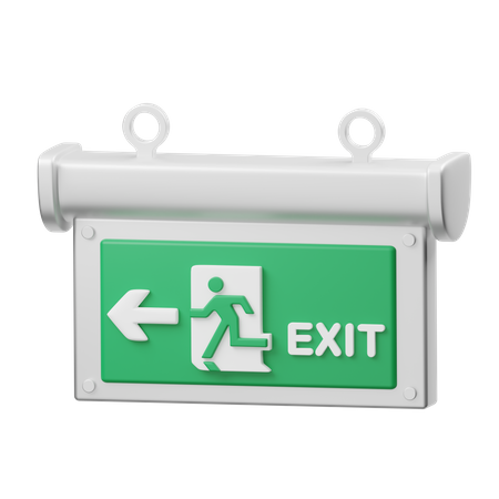 Sinal de saída de emergência  3D Icon