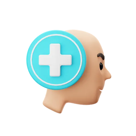Sinal de saúde mental  3D Icon