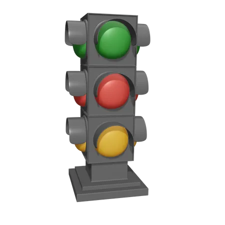 Sinal de semáforo  3D Icon