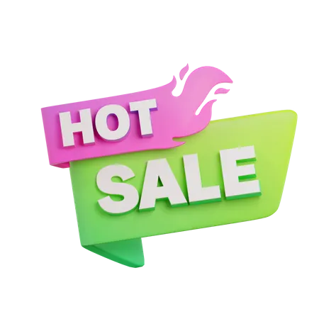Sinal de venda quente  3D Icon