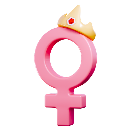 Sinal feminino  3D Icon