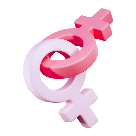 Sinal feminino  3D Icon