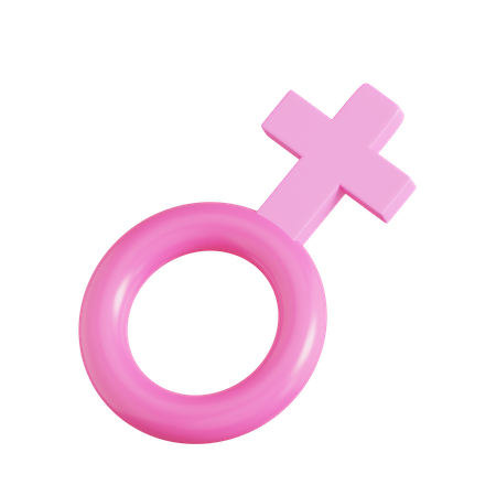 Sinal feminino  3D Icon