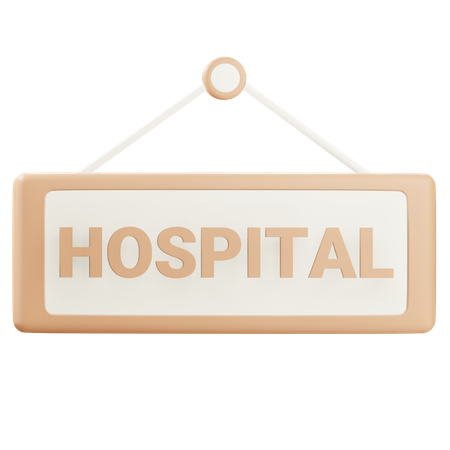 Sinal hospitalar  3D Icon