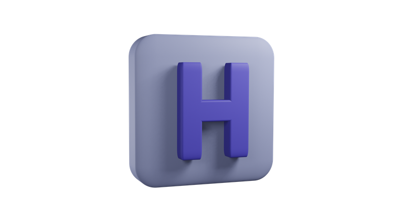 Sinal hospitalar  3D Icon