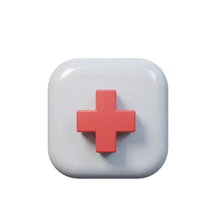 Sinal hospitalar  3D Icon