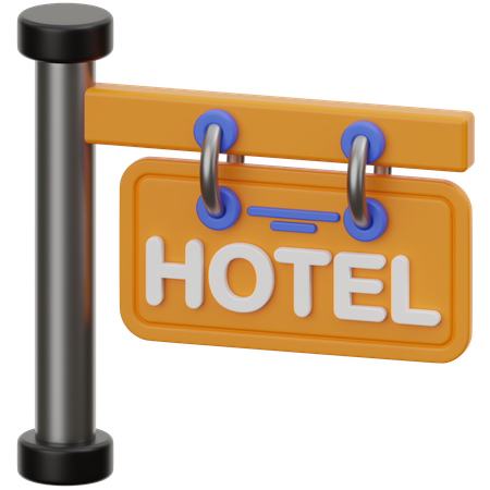 Sinal de hotel  3D Icon