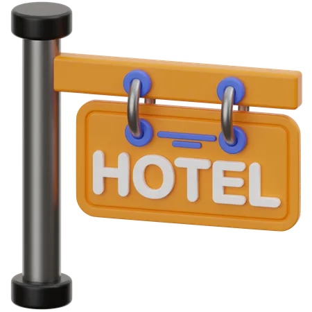 Sinal de hotel  3D Icon