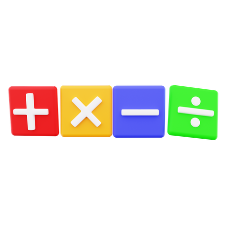 Sinal matemático  3D Icon