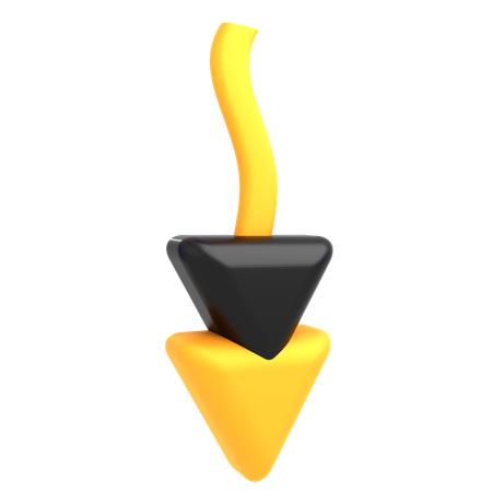 Sinal para baixo  3D Icon