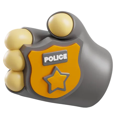 Sinal da polícia  3D Icon
