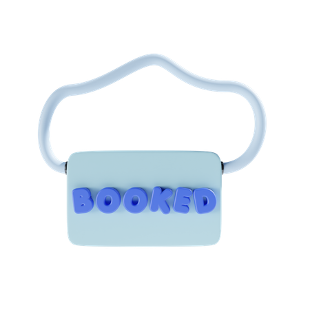 Sinal reservado para loja  3D Icon