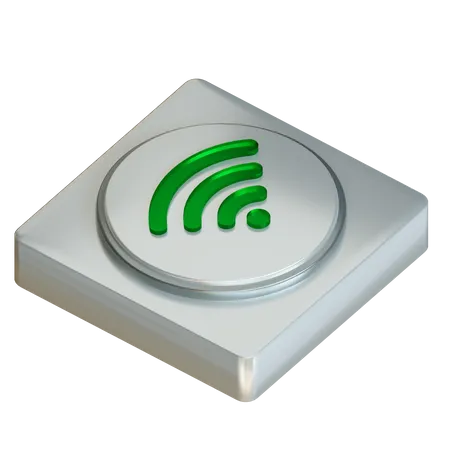 Sinal wi-fi completo  3D Icon