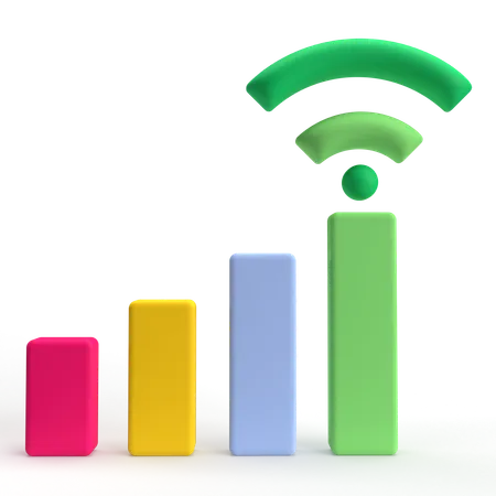 Sinal wi-fi  3D Icon