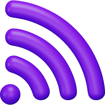 Sinal wi-fi  3D Icon