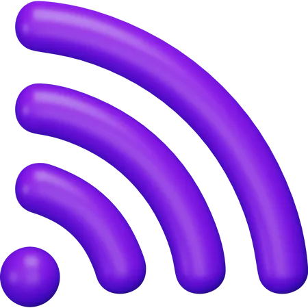 Sinal wi-fi  3D Icon