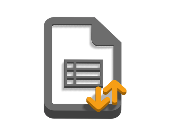 Sincronización de archivos  3D Icon