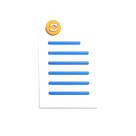 Sincronización de archivos  3D Icon